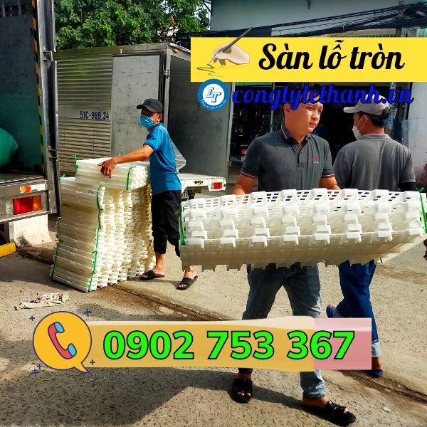 PHÂN PHỐI GIÁ SỈ RẺ SÀN NHỰA NUÔI DÊ, NUÔI VỊT LỖ TRÒN lên hàng sàn nhựa