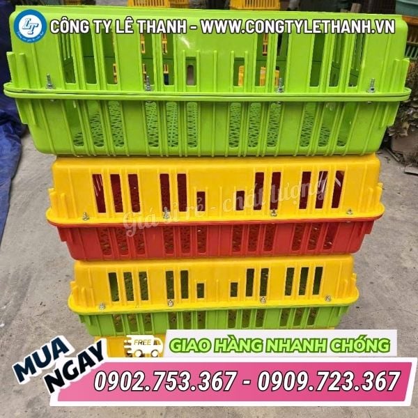 Lồng vận chuyển gà vịt có nắp đậy chắc chắn, giá sỉ tại kho Lồng vận chuyển gà vịt có nắp đậy chắc chắn, giá sỉ tại kho