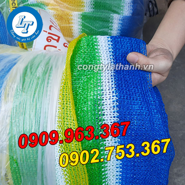 MUA SỈ LẺ LƯỚI CHE NẮNG ĐA SẮC KHỔ 3*50M CHẤT LƯỢNG lưới che nắng đa sắc