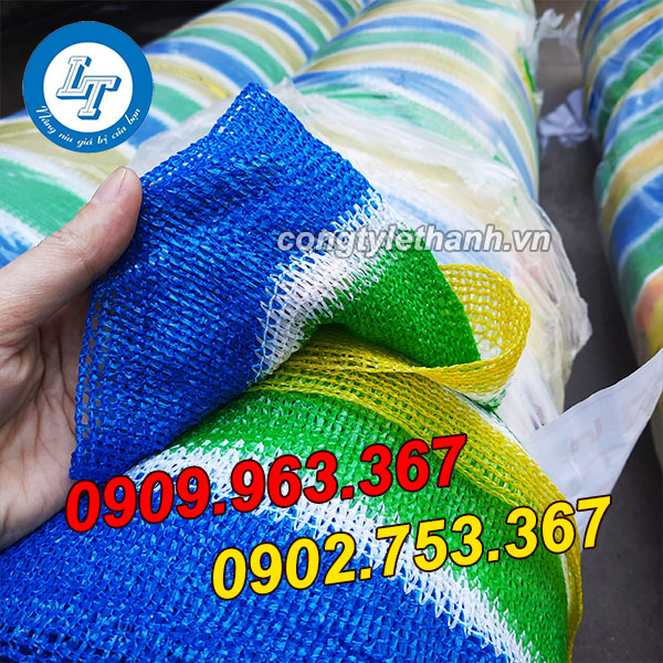 MUA SỈ LẺ LƯỚI CHE NẮNG ĐA SẮC KHỔ 3*50M CHẤT LƯỢNG lưới che nắng đa màu sắc