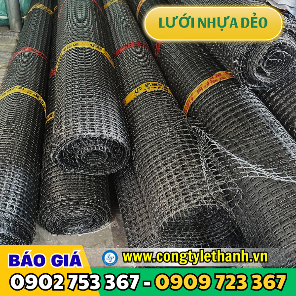 mua sỉ lưới nhựa dẻo ô vuông đen làm hàng rào, chuồng trại Lưới nhựa dẻo ô vuông tại kho