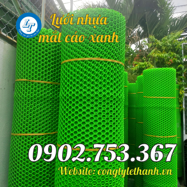 BÁN SỈ LƯỚI NHỰA MẮT CÁO XANH lưới nhua mắt cáo