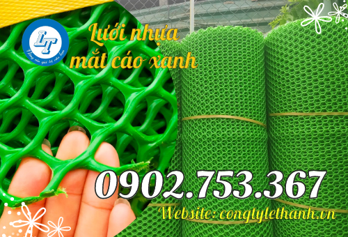 BÁN SỈ LƯỚI NHỰA MẮT CÁO XANH lưới nhựa