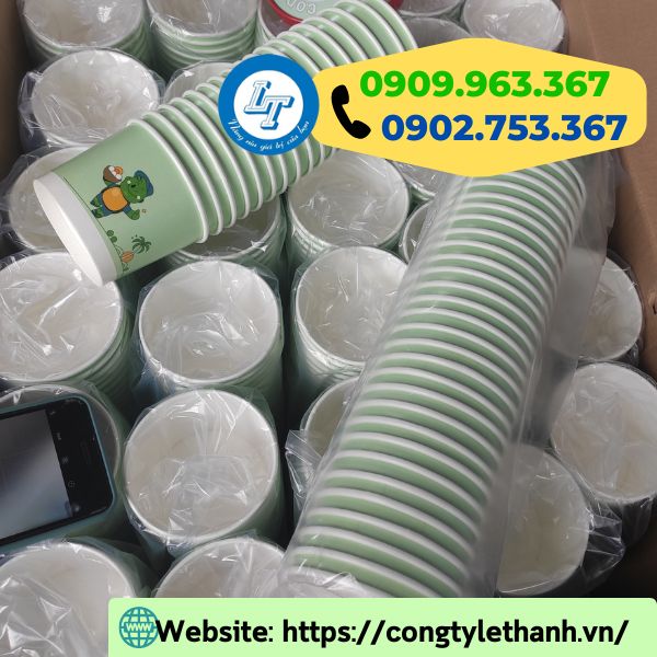 LẤY SỈ LY GIẤY ĐA DẠNG ML GIÁ RẺ TẠI HCM ly giấy in hình