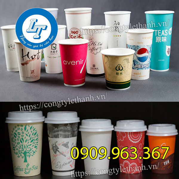 Ly giấy siêu rẻ dùng 1 lần an toàn Ly giấy in thương hiệu