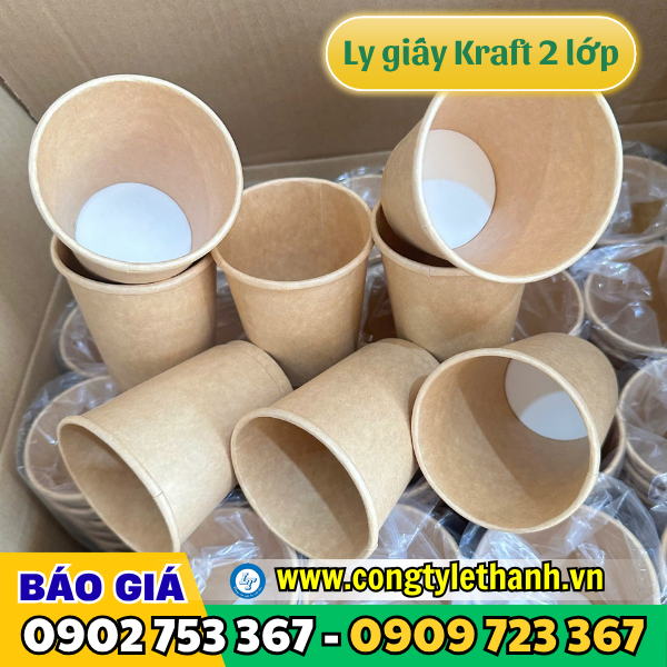 Ly giấy kraft 1000 ly/thùng Ly giấy kraft 1000 ly/thùng