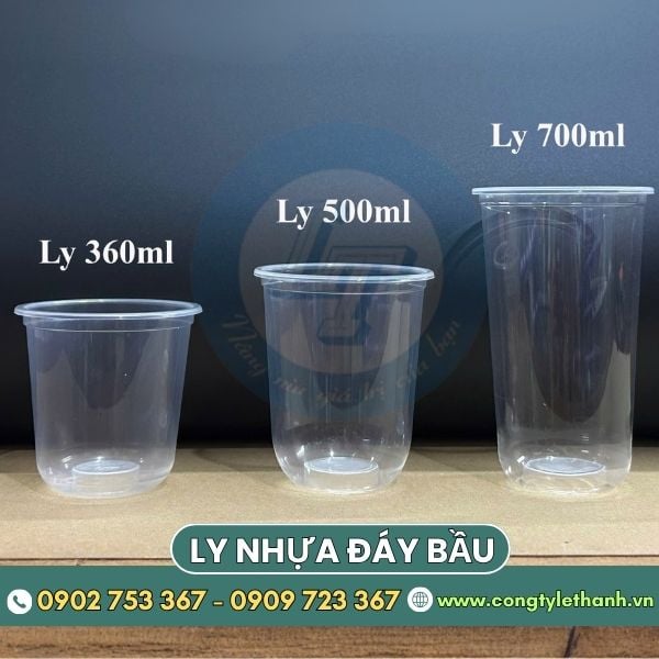 Cung cấp ly nhựa đáy bầu 360ml, 500ml, 700ml giá sỉ cho doanh nghiệp Cung cấp ly nhựa đáy bầu 360ml, 500ml, 700ml giá sỉ cho doanh nghiệp