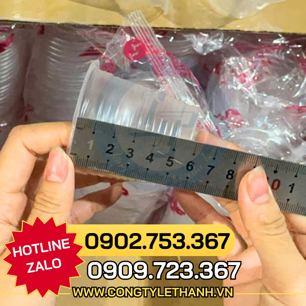 Ly nhựa pp nhỏ giá sỉ đựng nước chấm, rau câu, sampling Kích thước ly nhựa PP nhỏ