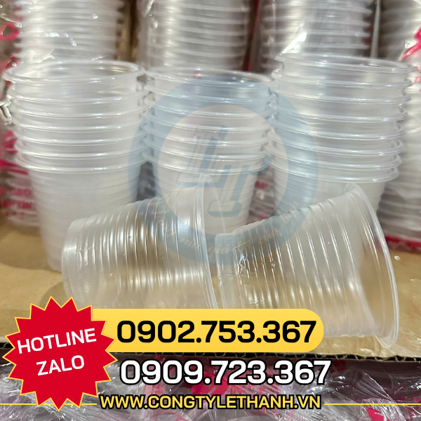 Ly nhựa pp nhỏ giá sỉ đựng nước chấm, rau câu, sampling Ly nhựa PP nhỏ sọc màu trong đục