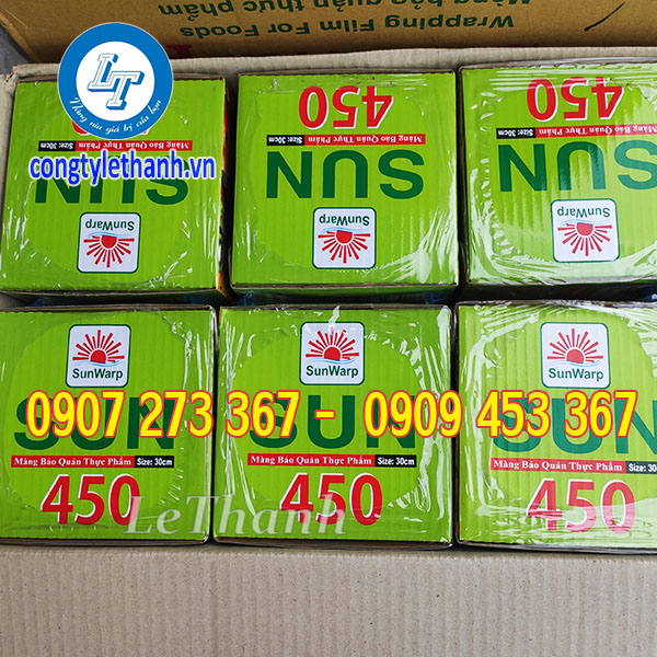 Màng bọc thực phẩm giá sỉ rẻ Màng bọc thực phẩm SunWarp 450