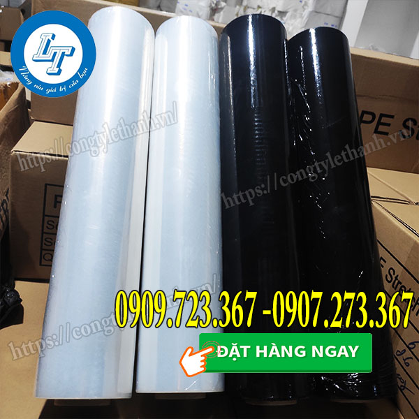 Màng pe màu quấn hàng tiện dụng, giá sỉ mọi nơi Màng pe màu