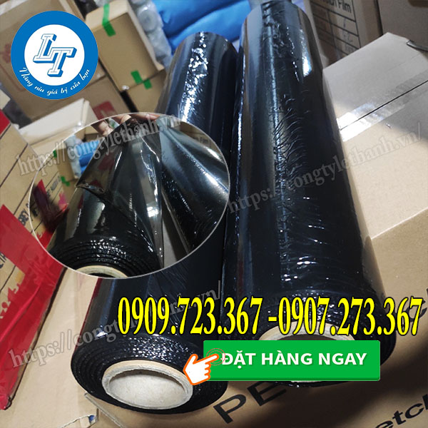 Màng pe màu quấn hàng tiện dụng, giá sỉ mọi nơi Màng pe màu đen