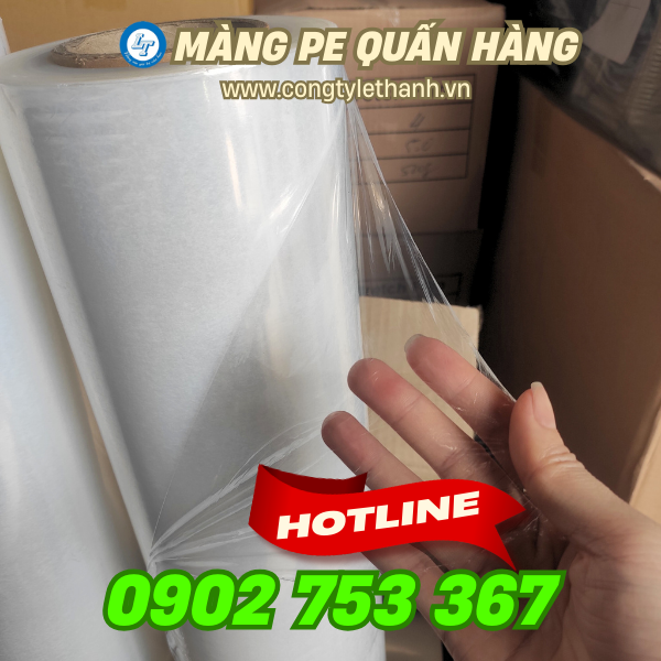 Màng pe màu trắng dẻo dai Màng pe màu trắng dẻo dai