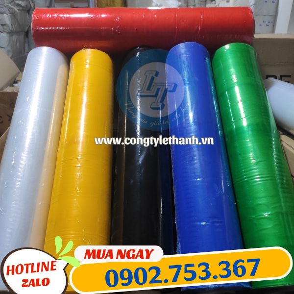 MÀNG PE QUẤN PALLET MÀNG PE QUẤN PALLET NHIỀU MÀU