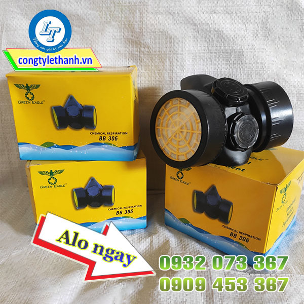 Mặt nạ phòng độc BB306 có 2 phin lọc giá rẻ Mặt nạ phòng độc BB306 có 2 phin lọc