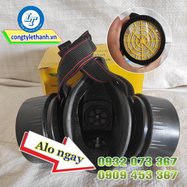 Mặt nạ phòng độc bb306 có 2 phin lọc giá rẻ Mặt nạ phòng độc 2 phin lọc