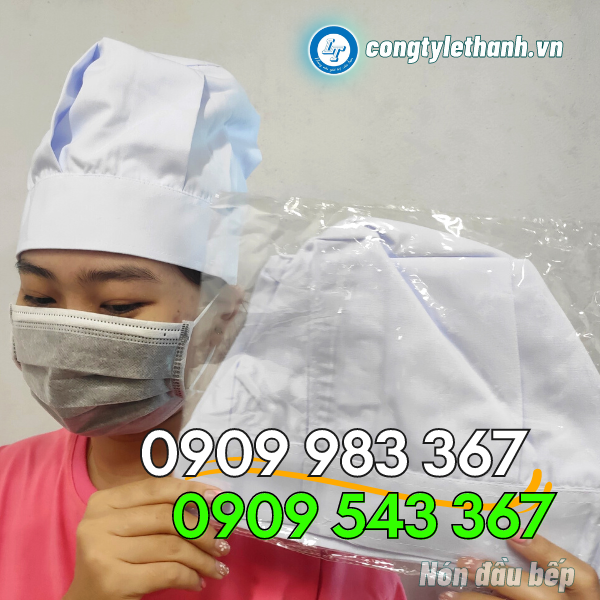 NÓN ĐẦU BẾP, MŨ ĐẦU BẾP MAY SẴN GIÁ RẺ BÁN CHẠY NÓN ĐẦU BẾP, MŨ ĐẦU BẾP MAY SẴN