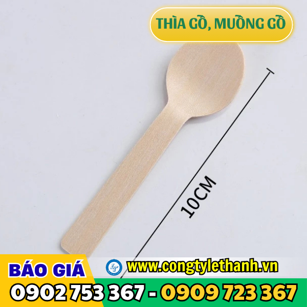 Muỗng gỗ size 10cm Muỗng gỗ size 10cm