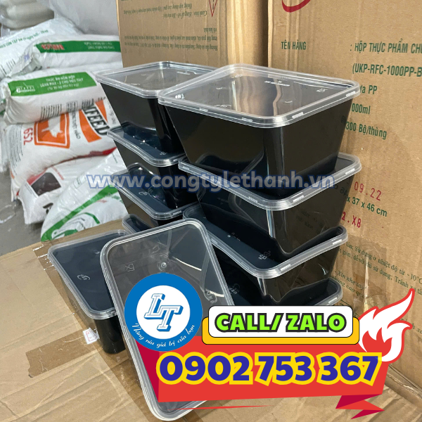 Nhà cung cấp hộp nhựa pp chữ nhật đen nắp trong giá sỉ hcm Nhà cung cấp hộp nhựa pp chữ nhật đen nắp trong giá sỉ hcm