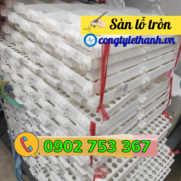 PHÂN PHỐI GIÁ SỈ RẺ SÀN NHỰA NUÔI DÊ, NUÔI VỊT LỖ TRÒN nhựa lót sàn chăn nuôi