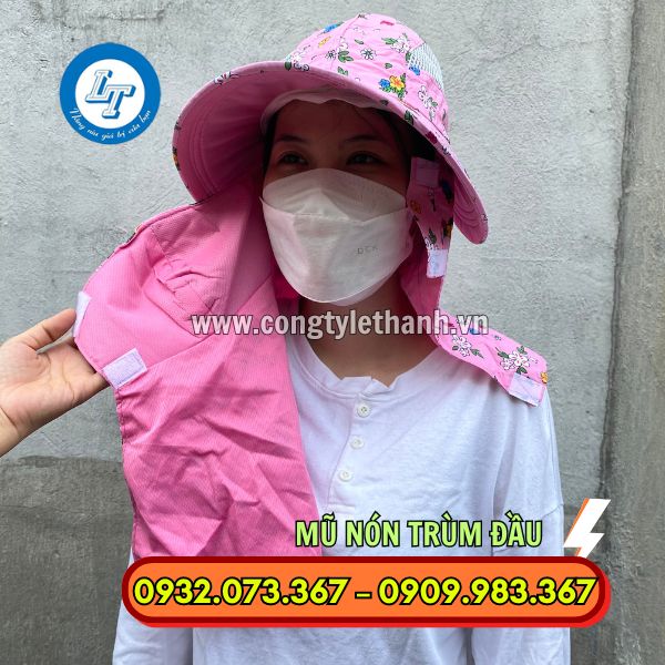 MŨ CHỐNG NẮNG, NÓN TRÙM ĐẦU GIÁ SỈ RẺ HCM mũ chống nắng dán