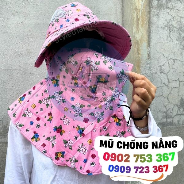Nón trùm đầu chống nắng có khoá dạng dán Nón trùm đầu chống nắng có khoá dạng dán