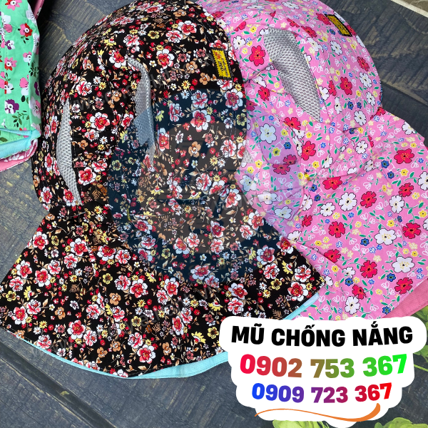 Nón trùm đầu chống nắng thông thoáng Nón trùm đầu chống nắng thông thoáng