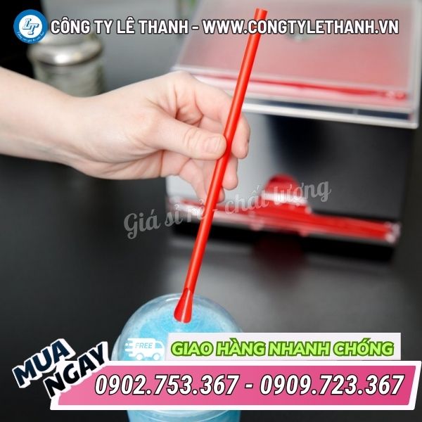 Nhà cung cấp các loại ống hút nhựa giá sỉ Ống hút nhựa có đầu muỗng