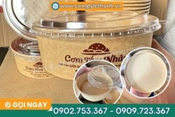 GIÁ SỈ TÔ GIẤY ĐỰNG SALAD ĐỒ ĂN MANG ĐI IN LOGO THEO YÊU CẦU