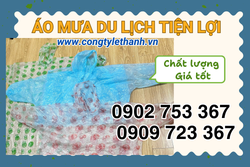Áo mưa du lịch mặc 1 lần giá sỉ, mỏng nhẹ, tiện lợi khi đi xa
