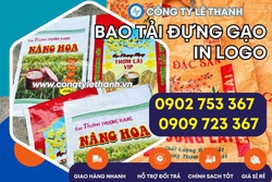 BAO TẢI ĐỰNG GẠO 10KG IN THEO YÊU CẦU GIÁ RẺ