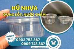 HŨ NHỰA ĐỰNG SỐT NẮP LIỀN GIÁ SỈ CHO QUÁN ĂN MANG ĐI