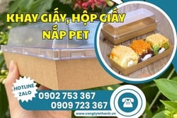 KHAY GIẤY, HỘP GIẤY CHỮ NHẬT NẮP TRONG GIÁ SỈ CHO TIỆM BÁNH VÀ QUÁN ĂN