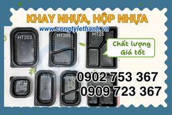 BÁN SỈ HỘP NHỰA, KHAY NHỰA ĐẾ ĐEN ĐỰNG THỰC PHẨM