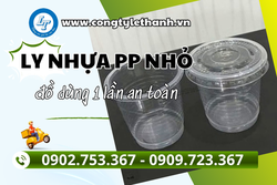 LY NHỰA PP NHỎ GIÁ SỈ ĐỰNG NƯỚC CHẤM, RAU CÂU, SAMPLING