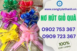 NƠ RÚT TRANG TRÍ GIỎ QUÀ NHIỀU SIZE, NHIỀU MÀU GIÁ SỈ