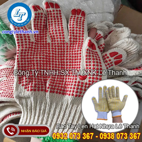 BAO TAY LEN PHỦ HẠT NHỰA