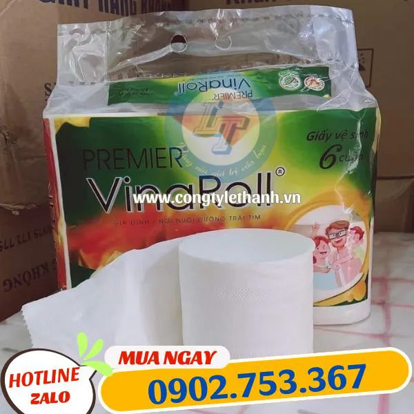 GIẤY VỆ SINH VINAROLL 6 CUỘN
