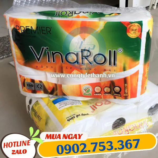 GIẤY VỆ SINH VINAROLL 6 CUỘN