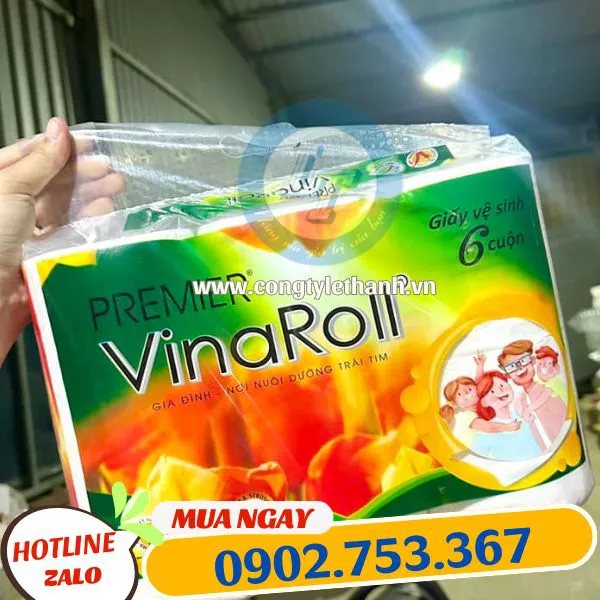 GIẤY VỆ SINH VINAROLL 6 CUỘN