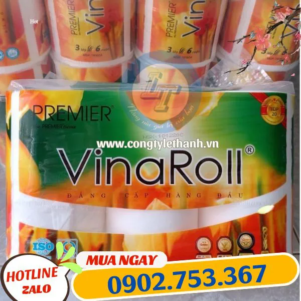 GIẤY VỆ SINH VINAROLL 6 CUỘN