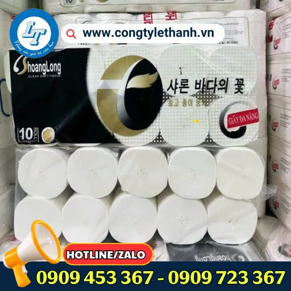 GIẤY VỆ SINH CUỘN HOÀNG LONG