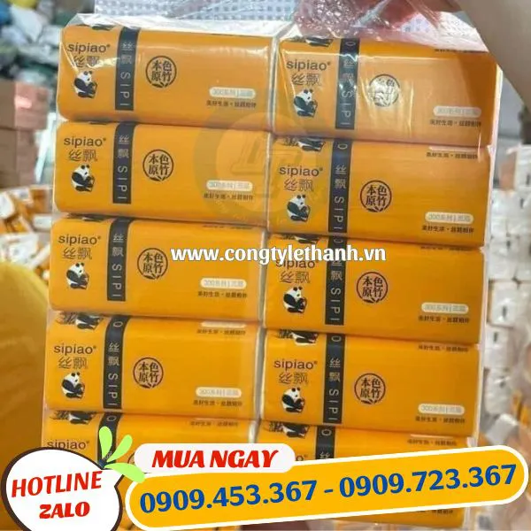 KHĂN GIẤY GẤU TRÚC SIPIAO