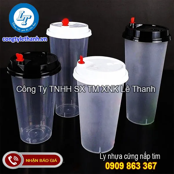 LY NHỰA CỨNG NẮP TIM