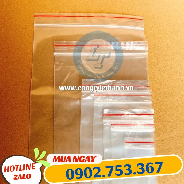 TÚI ZIP CHỈ ĐỎ
