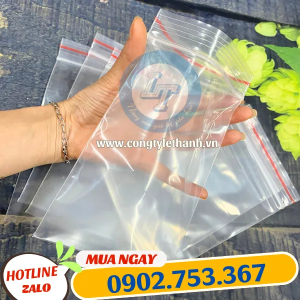 TÚI ZIP CHỈ ĐỎ