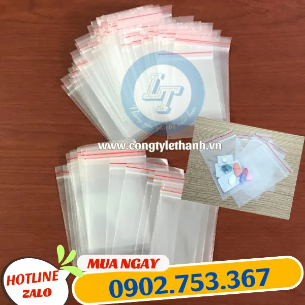 TÚI ZIP CHỈ ĐỎ