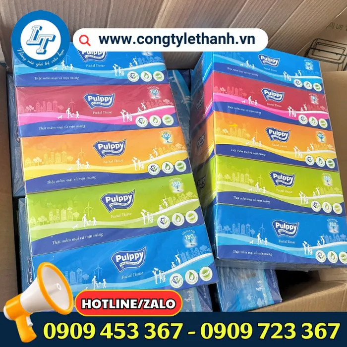 KHĂN GIẤY LỤA HỘP PULPPY