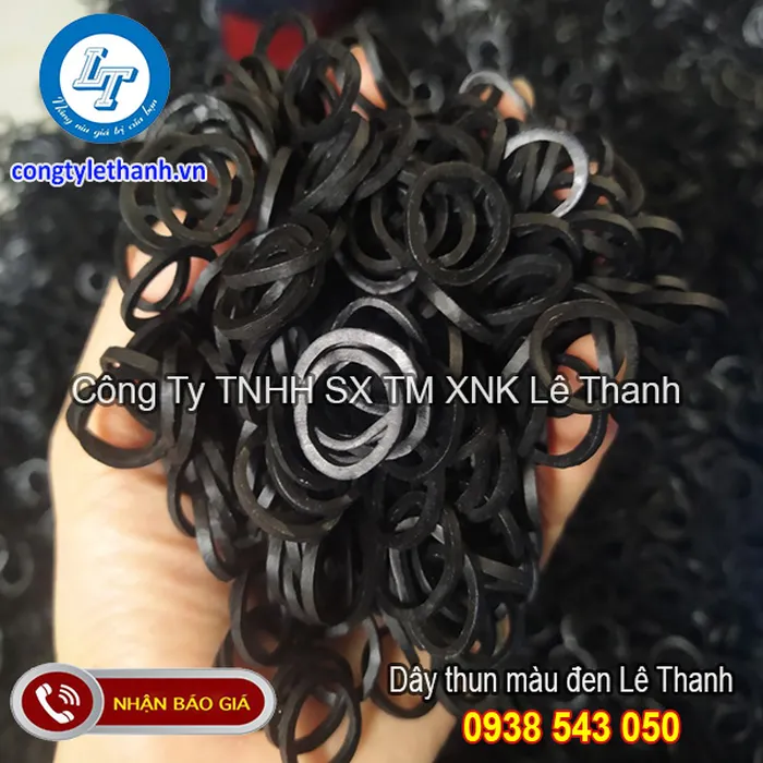 DÂY THUN ĐEN CỘT ỔI