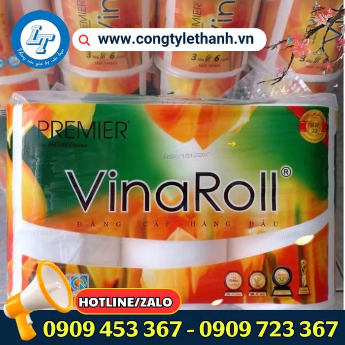 GIẤY VỆ SINH VINAROLL 6 CUỘN
